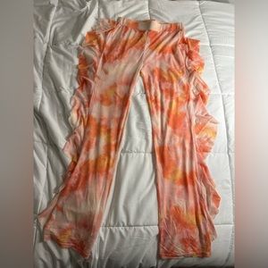 Transparent cool colorful summer pants